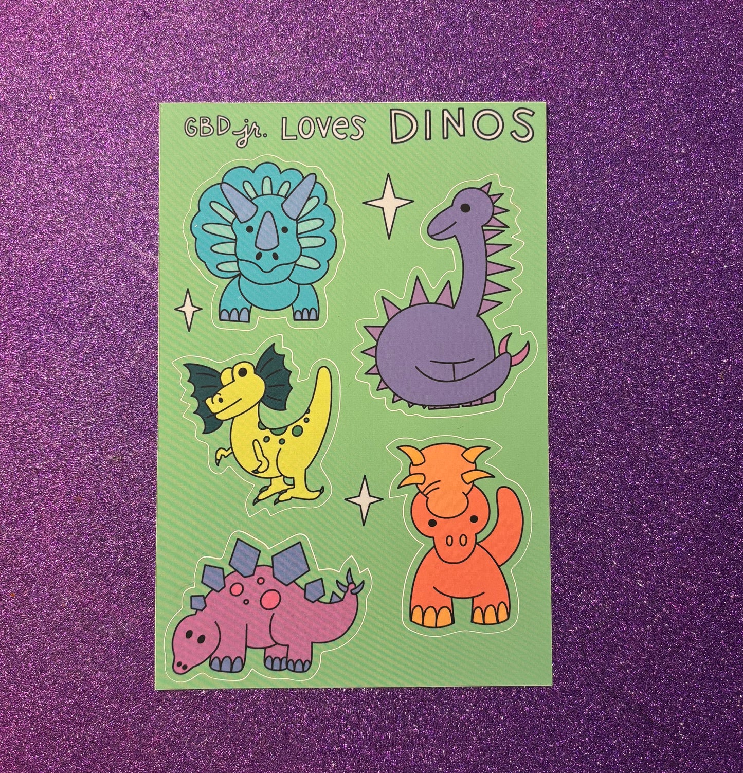 We Love Dinos Sticker Sheet