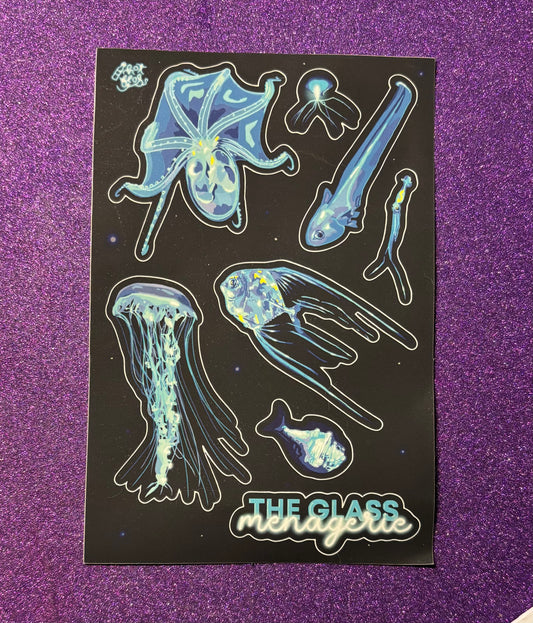 Glass Menagerie Ocean Sticker Sheet