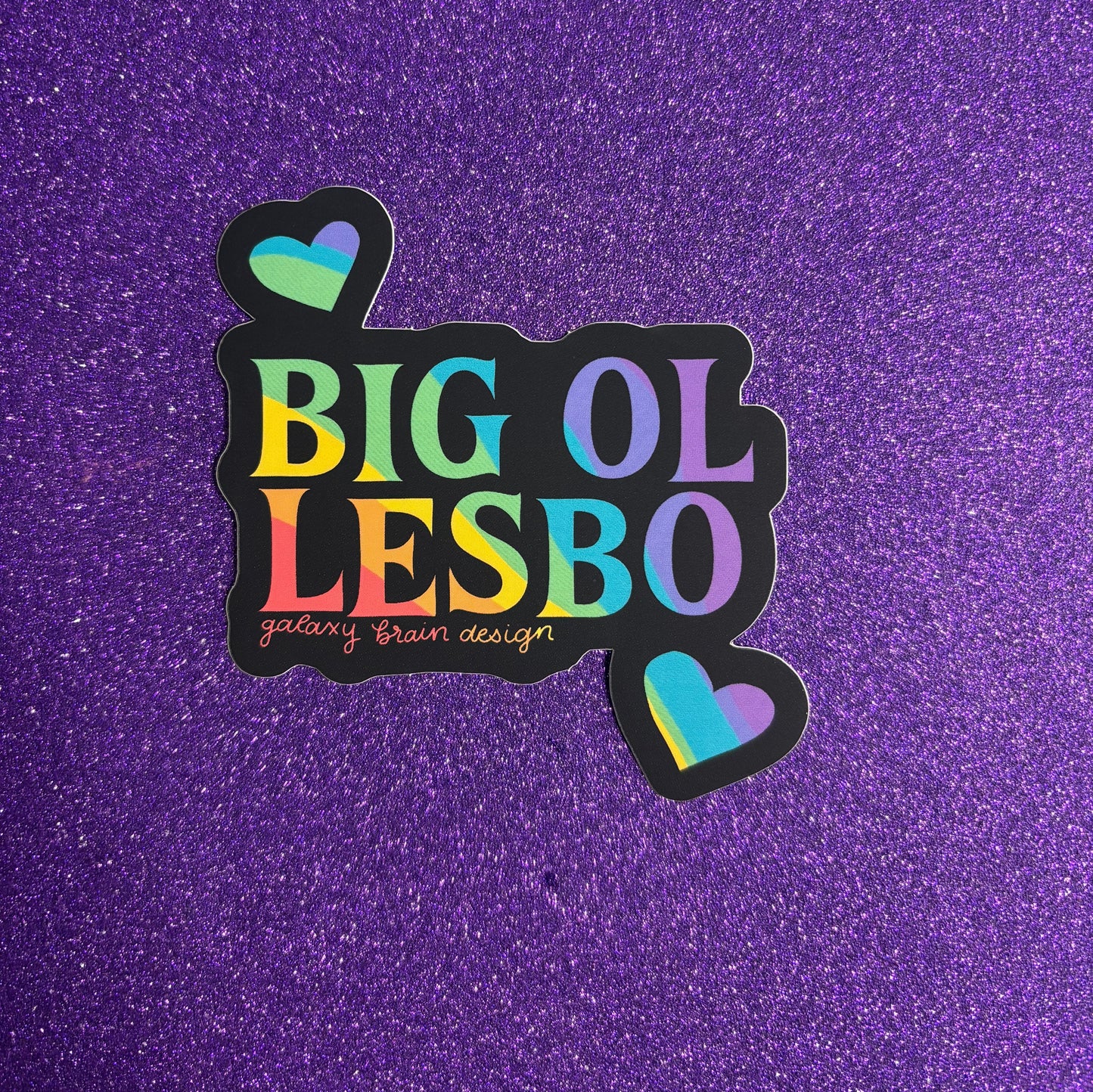 Big Ol Lesbo Vinyl Sticker