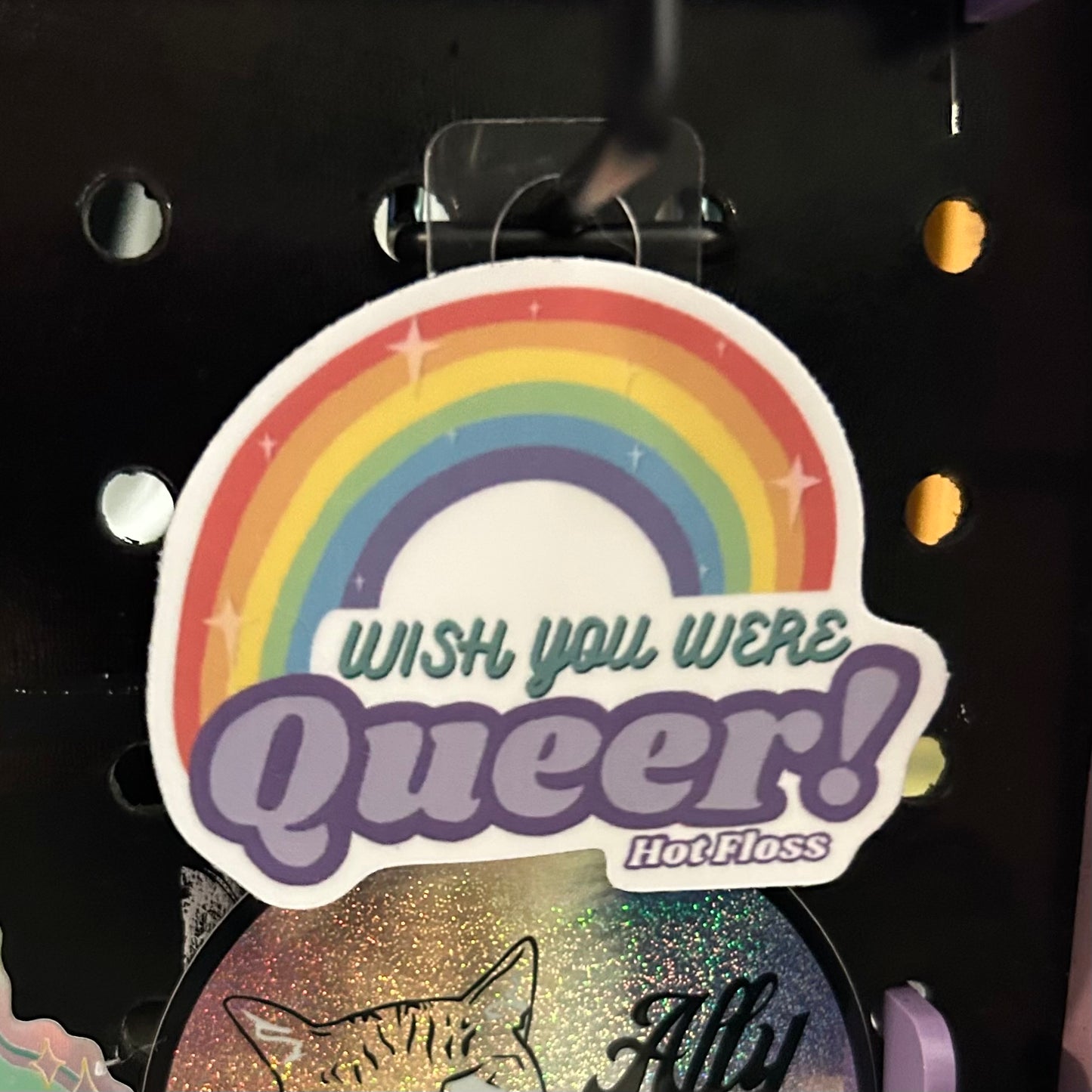 Wish You Were Queer Sticker
