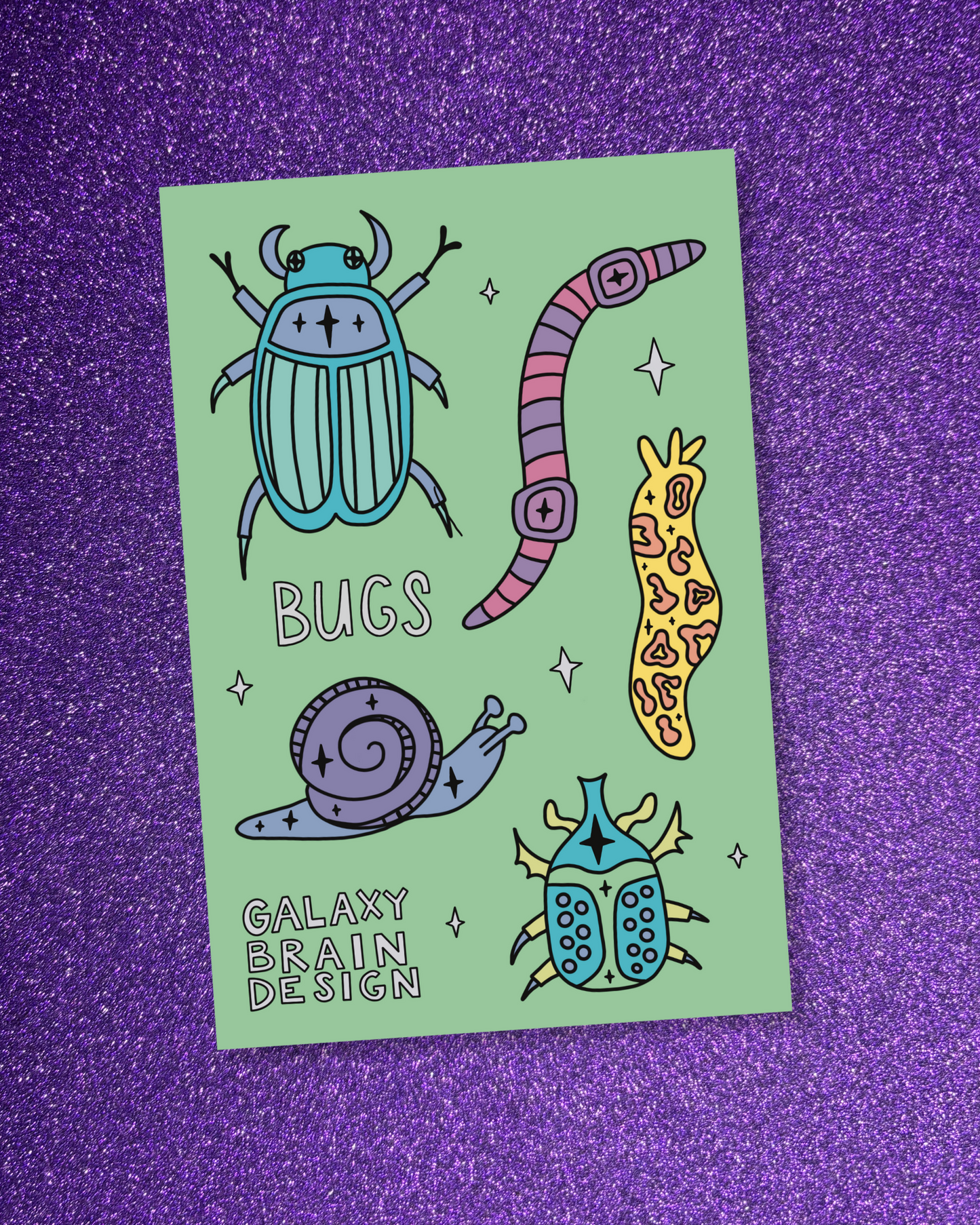 Bugs! Matte Vinyl Sticker Sheet