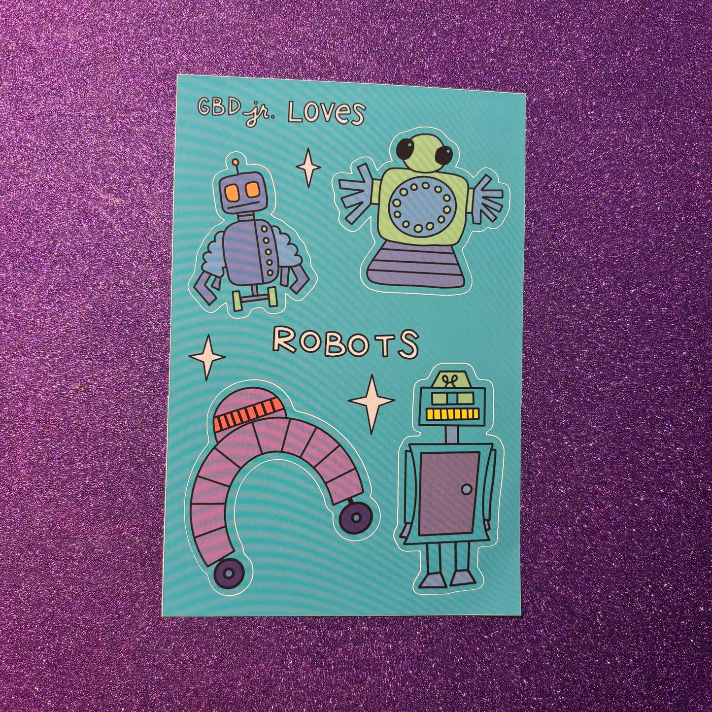We Love Robots Sticker Sheet