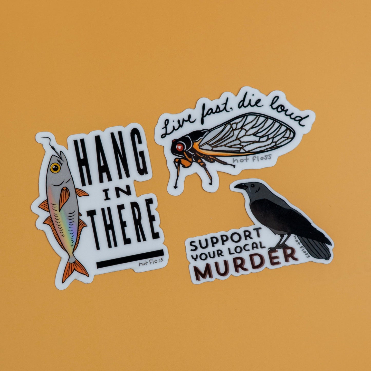 Hang in There Glow-in-the-Dark Sticker