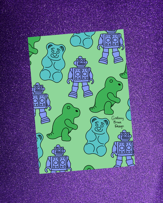 Gummies Reusable Sticker Book