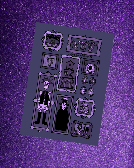 Haunted Estate Reusable Sticker Book