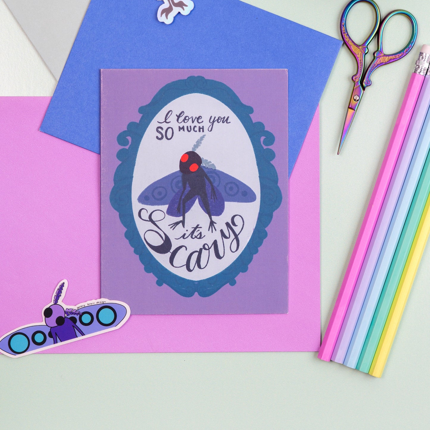 ILY from Mothman Greeting Card