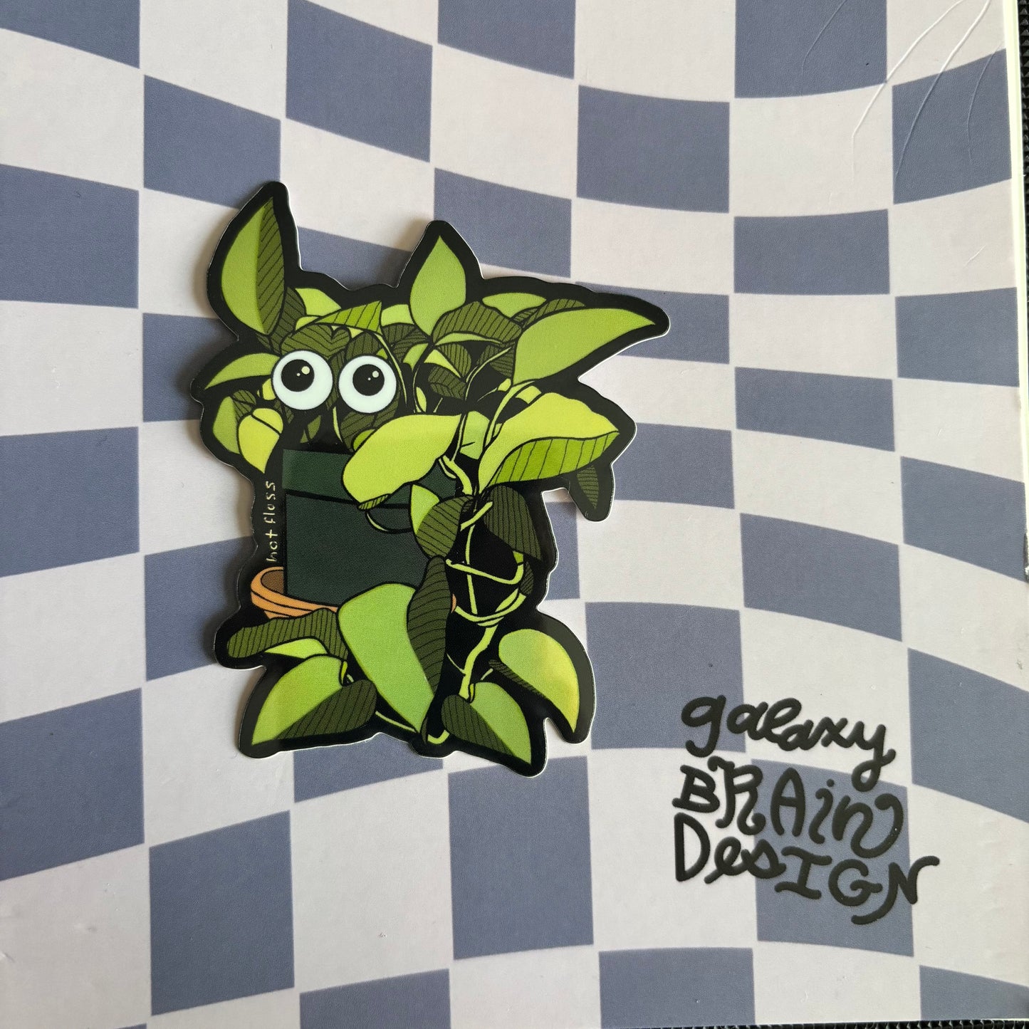 All-Seeing Pothos Holo Sticker