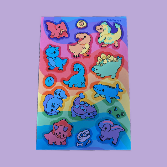Dino Sweeties Sticker Sheet