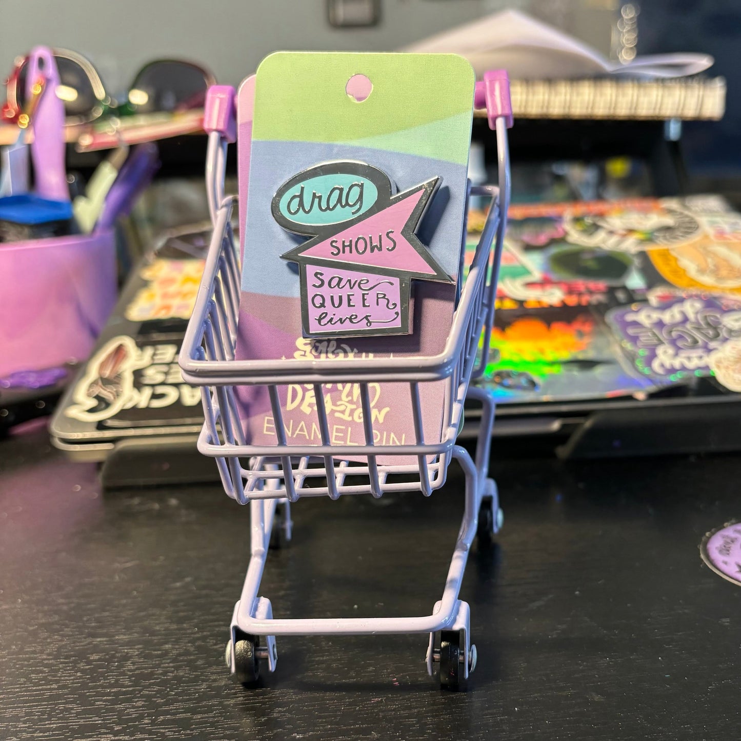 Drag Shows Save Queer Lives Enamel Pin