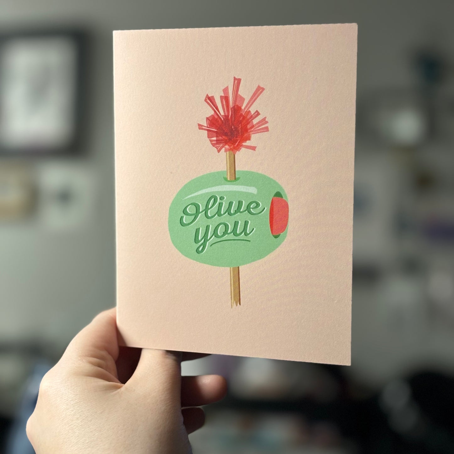 Olive You Greeting Card