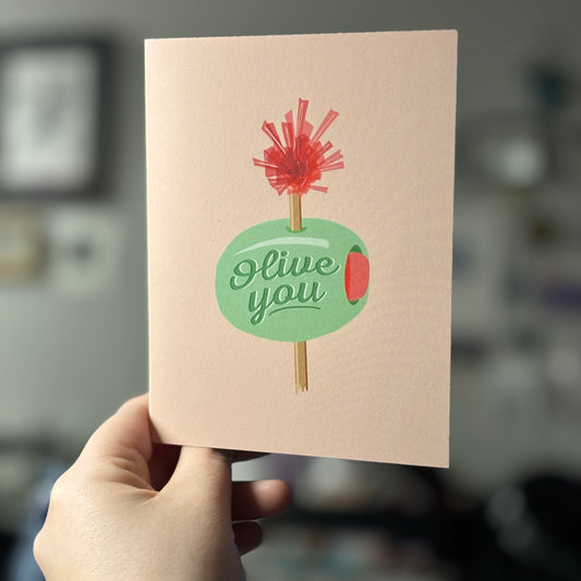 Olive You Greeting Card