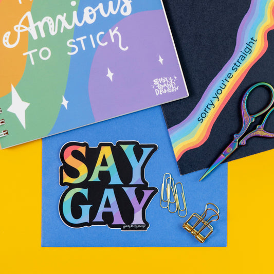 Say Gay Sticker