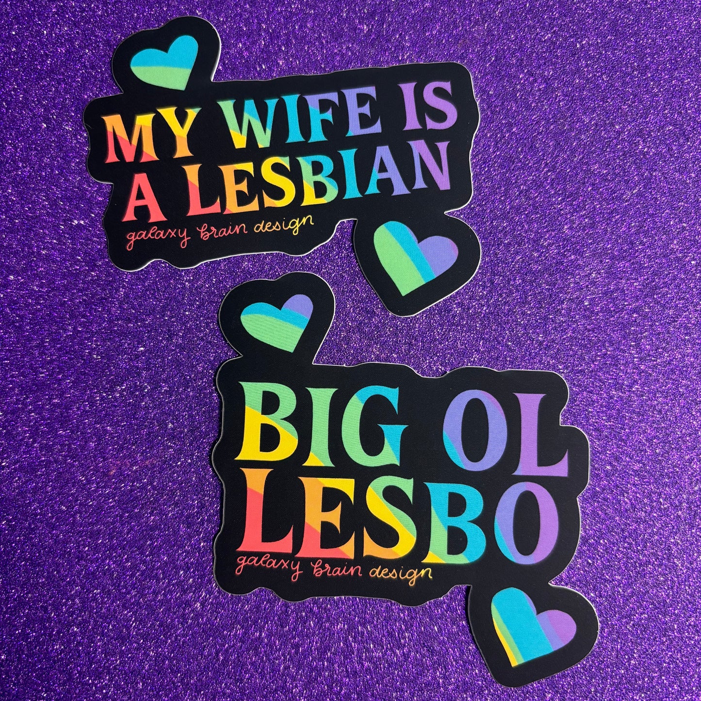 Big Ol Lesbo Vinyl Sticker