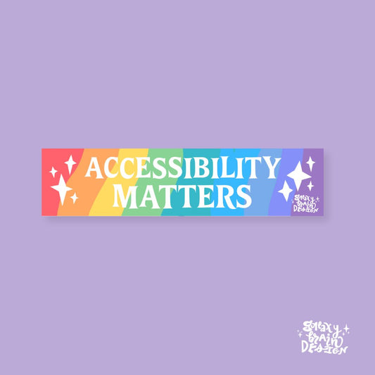 Accessibility Matters Smartphone Bumper Sticker