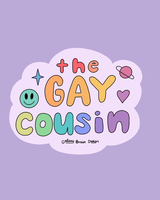 Gay Cousin Sticker