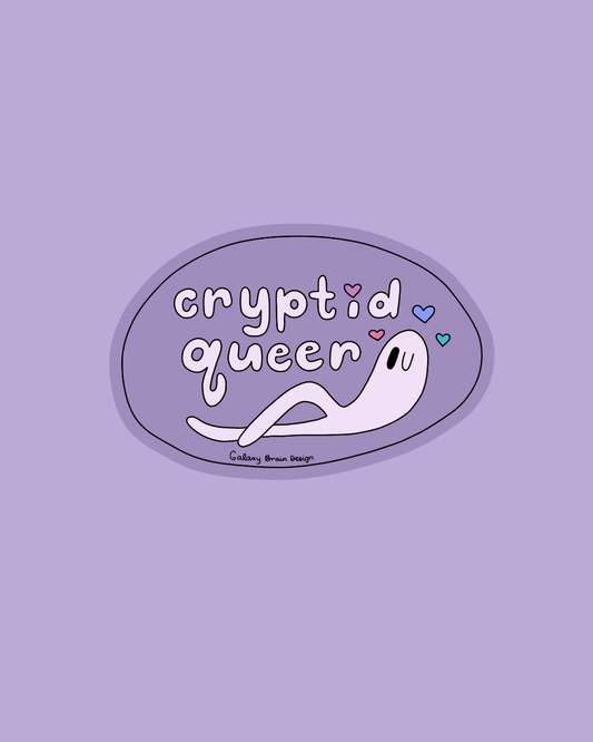 Cryptid Queer Sticker