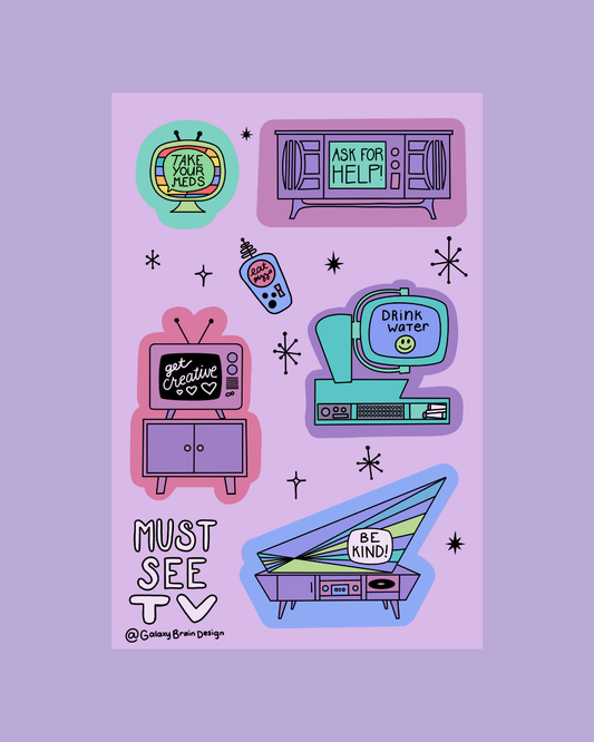 Must See TV Sticker Sheet
