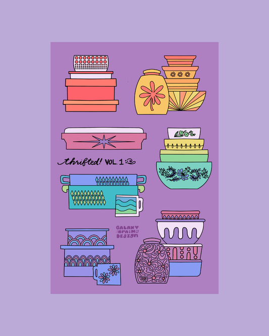 Thrifted, Volume 1 Sticker Sheet