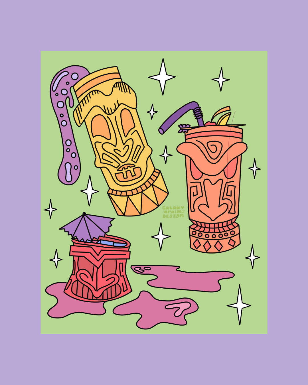 Tiki Time Print