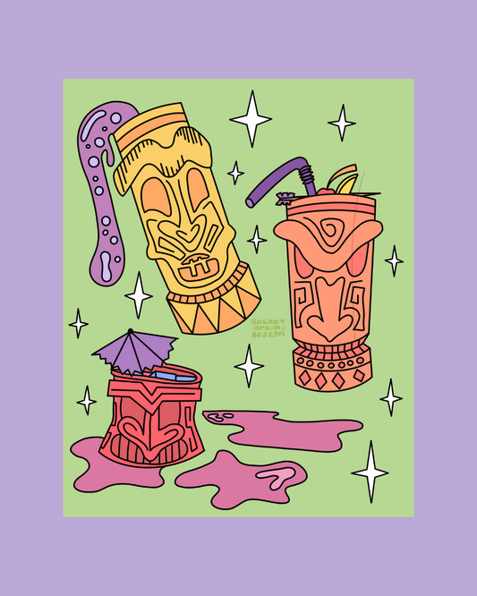 Tiki Time Print