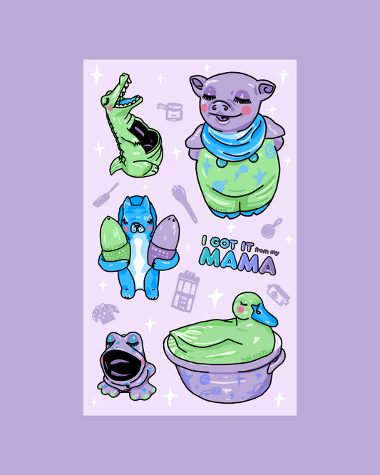 I Got it From my Mama Mini Sticker Sheet