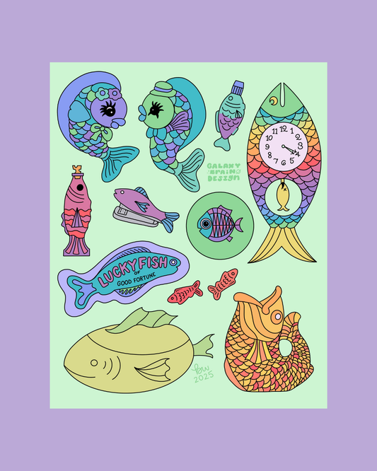 Fish Trinkets Print