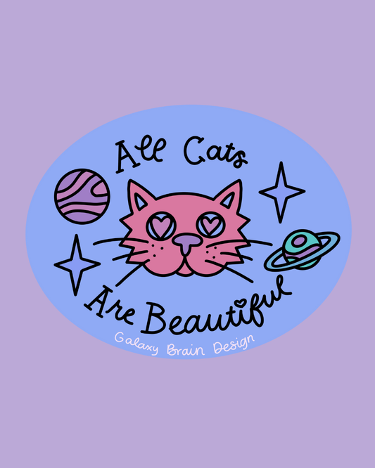 All Cats Are Beautiful (ACAB) Sticker