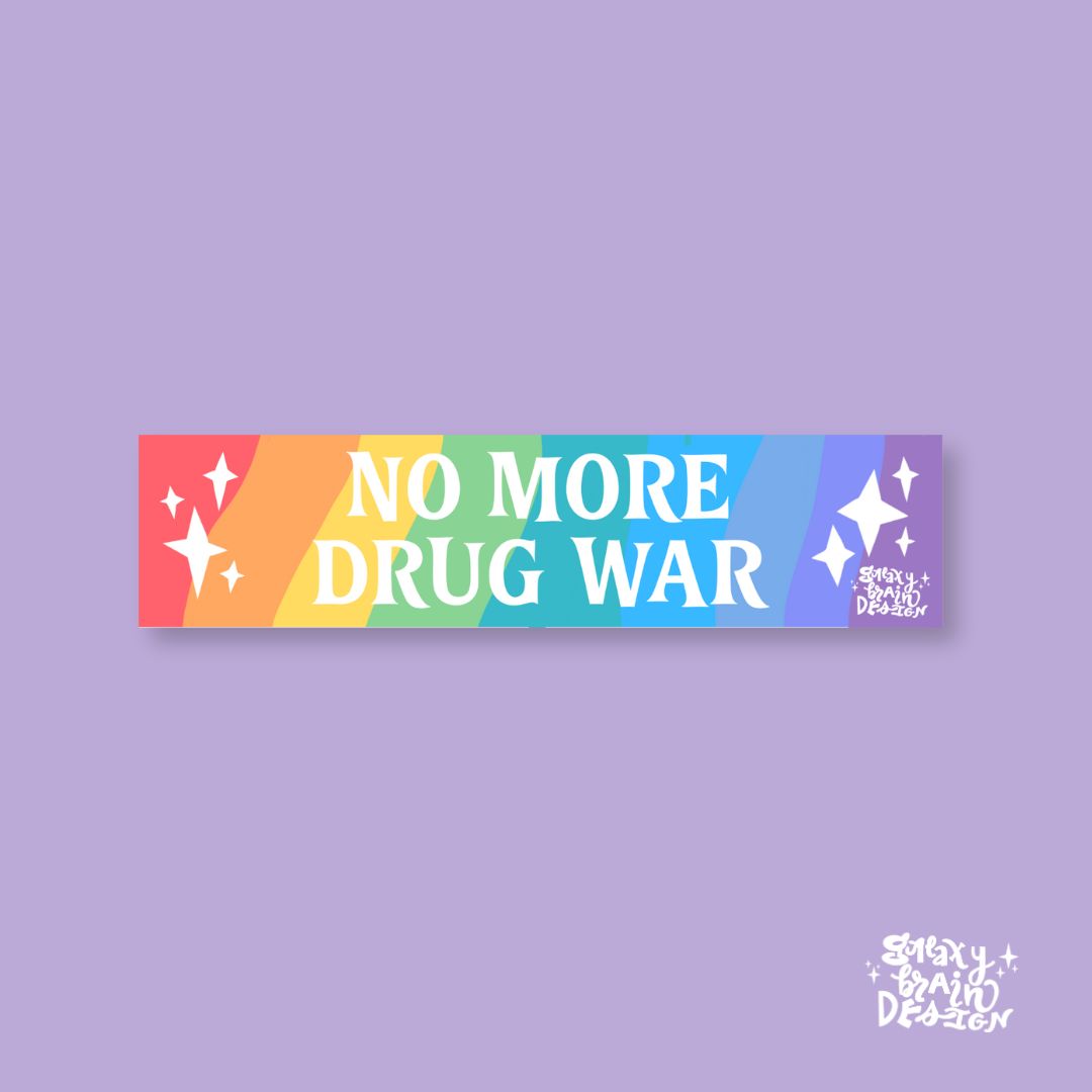No More Drug War Smartphone Bumper Sticker