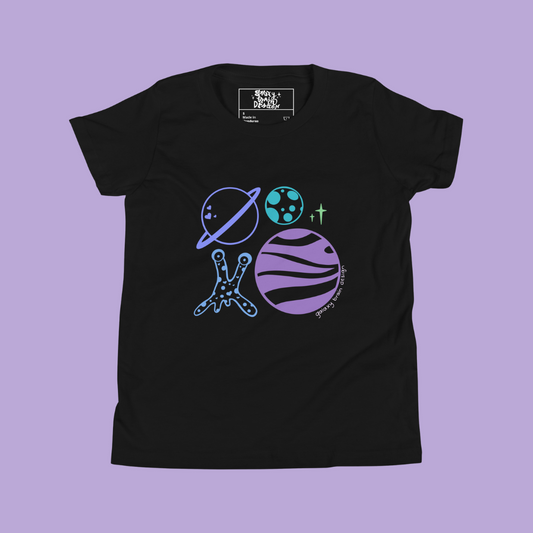 I Love Space Youth Short Sleeve T-Shirt