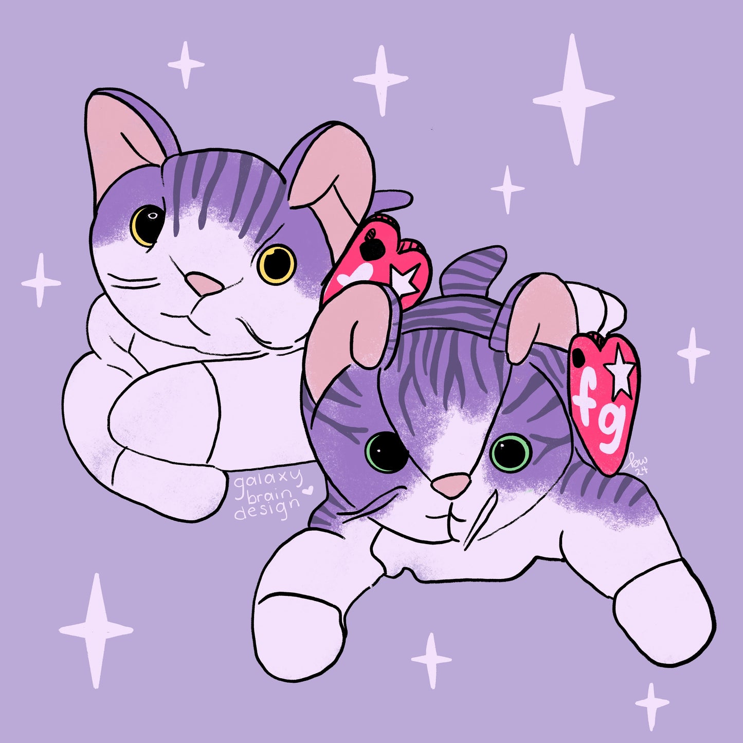 Beanie Baby Pet Portrait by Galaxy Brain Design