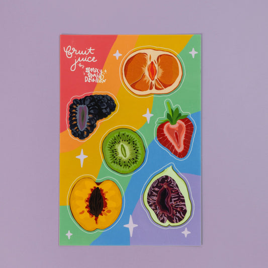 Fruit Juice Sticker Sheet