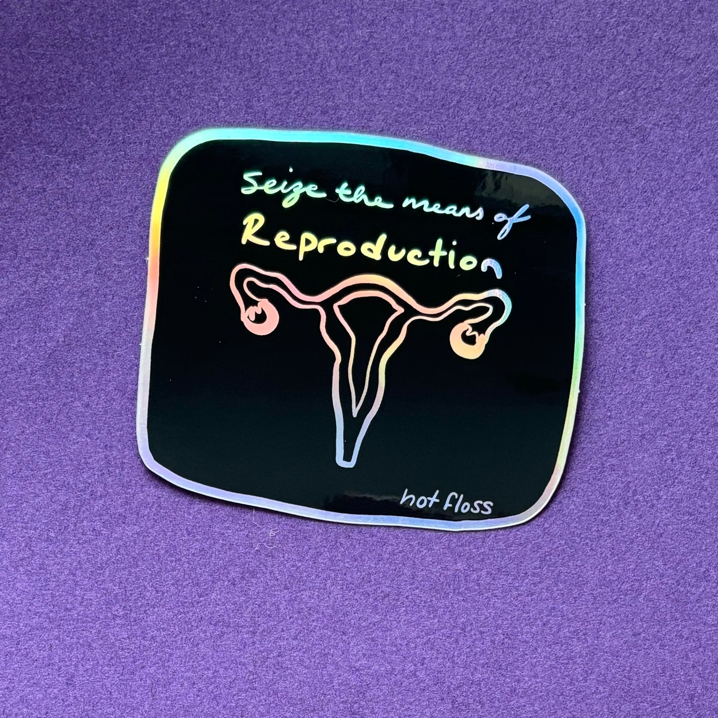 Seize the Means of Reproduction Holo Sticker