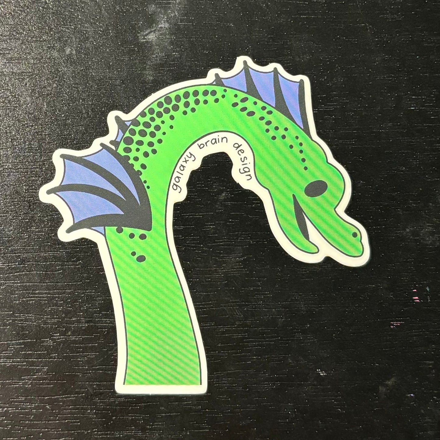 Loch Ness Monster Peeking Clear Sticker
