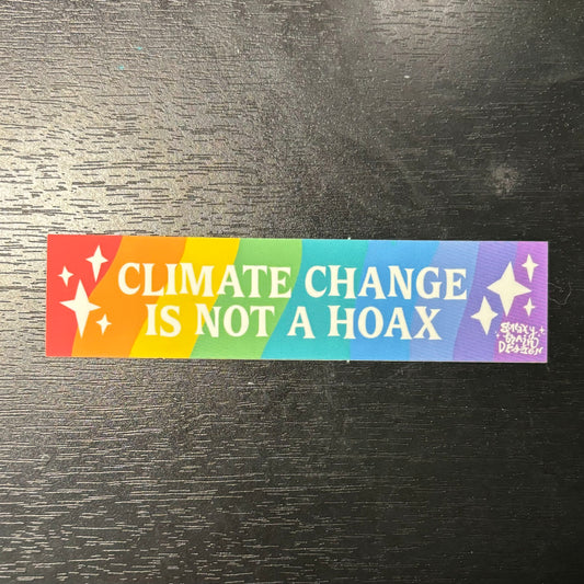 Climate Change is Not a Hoax Smartphone Bumper Sticker