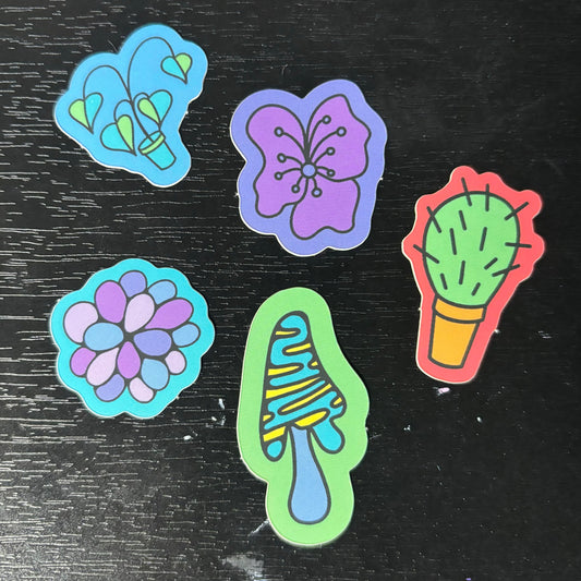 Flora and Fungi Thank You Stickers (100 stickers)