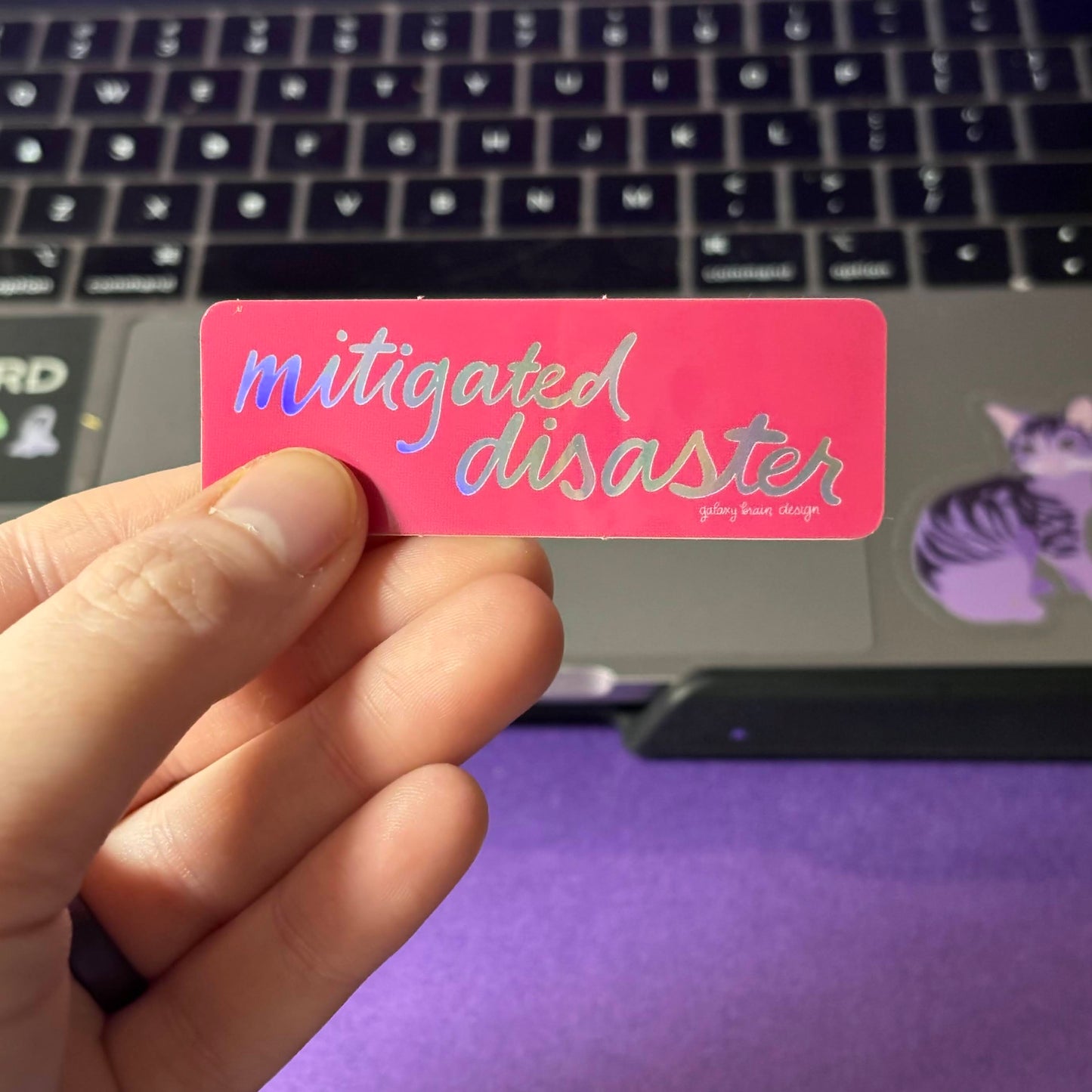 Mitigated Disaster Holo Sticker