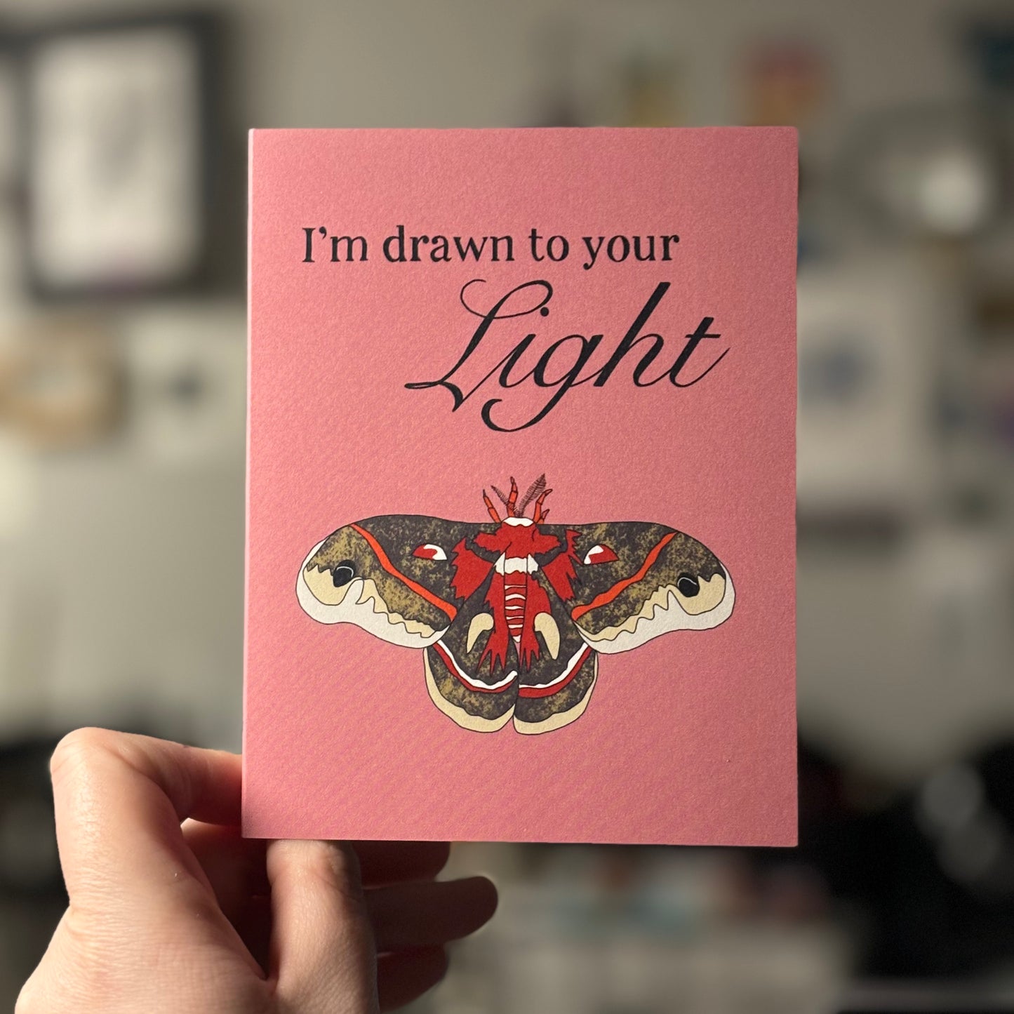 Drawn to Your Light Greeting Card