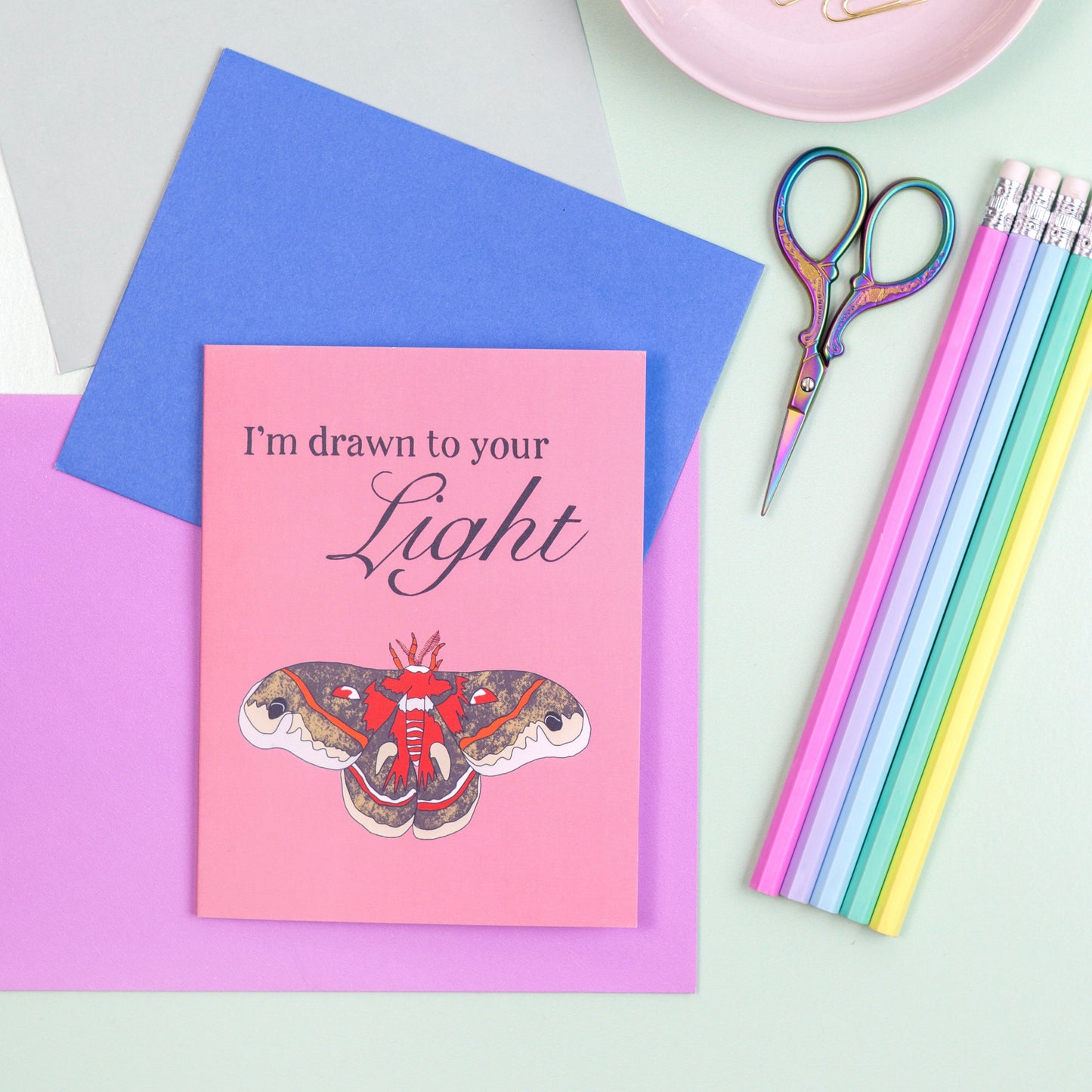 Drawn to Your Light Greeting Card