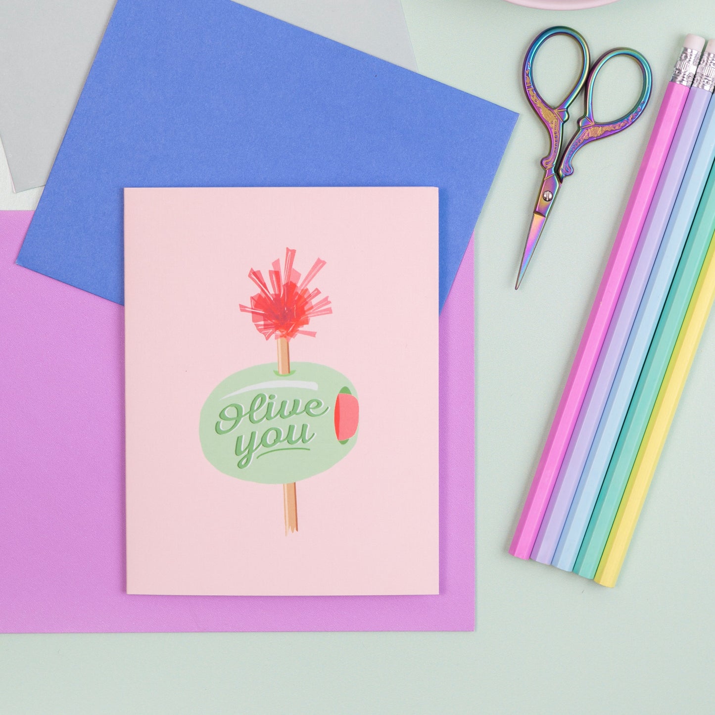 Olive You Greeting Card