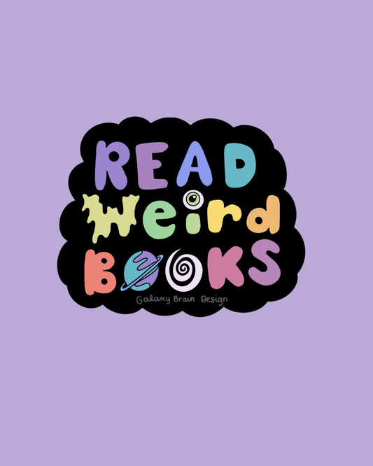 Read Weird Books Sticker