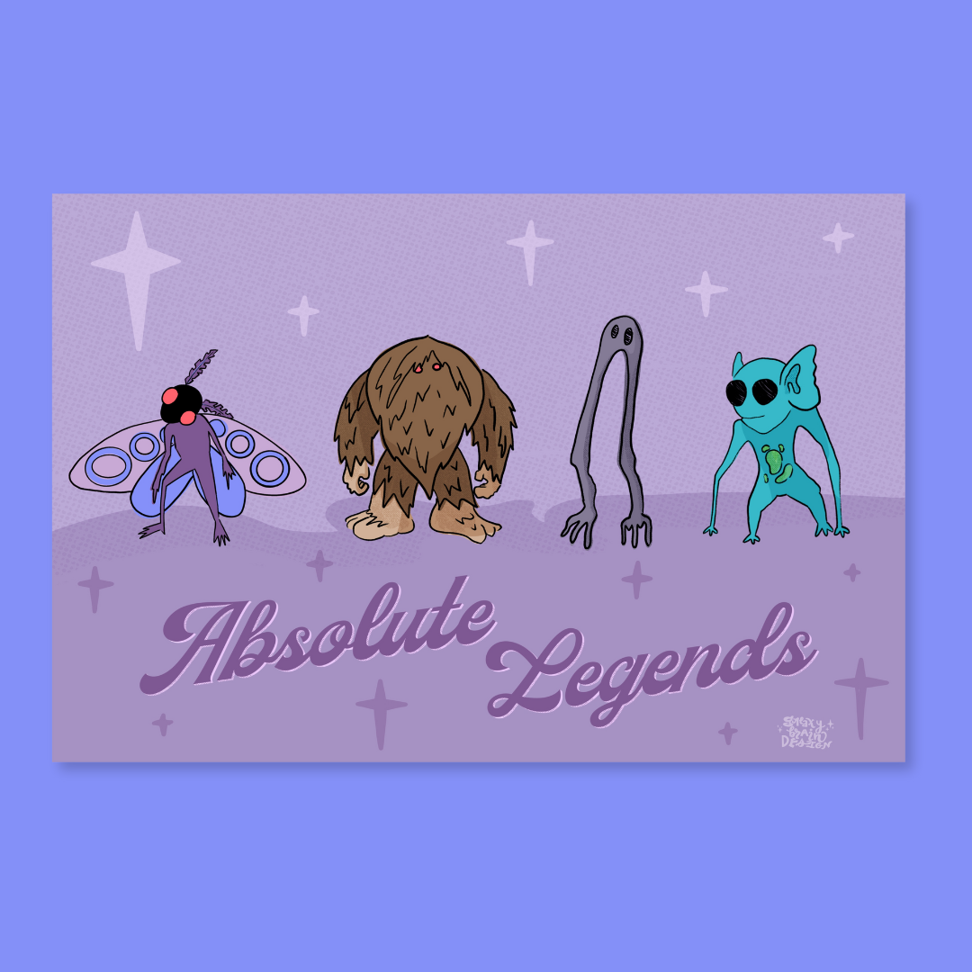 Absolute Legend Poster – Galaxy Brain Design