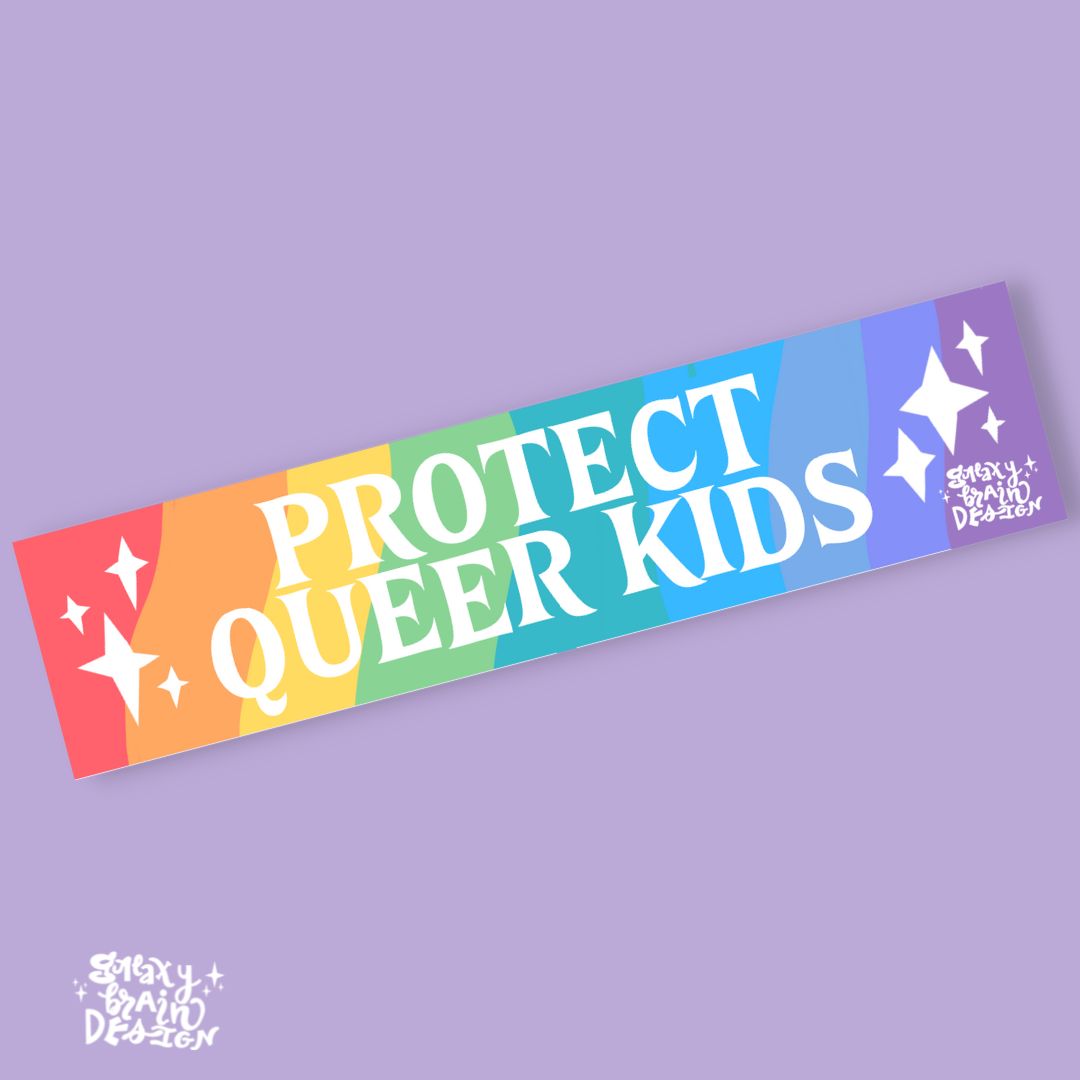 Protect Queer Kids Smartphone Bumper Sticker
