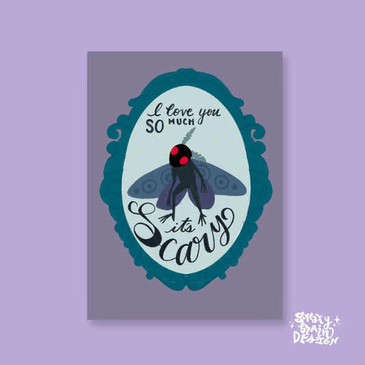 ILY from Mothman Greeting Card