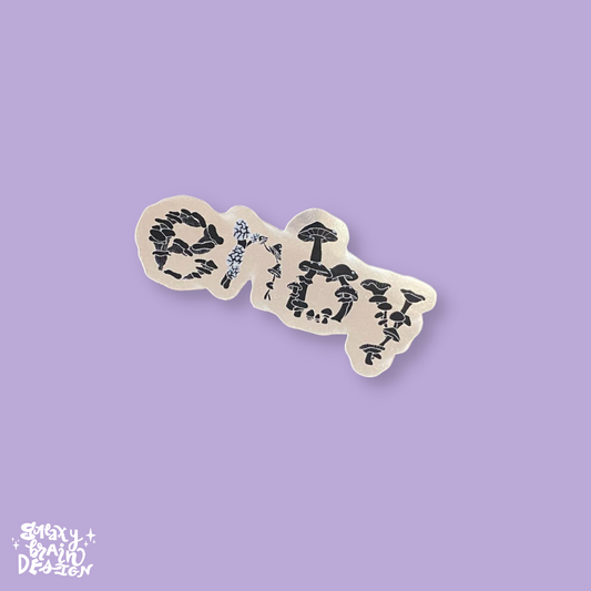 Enby Mushies Mirror Sticker